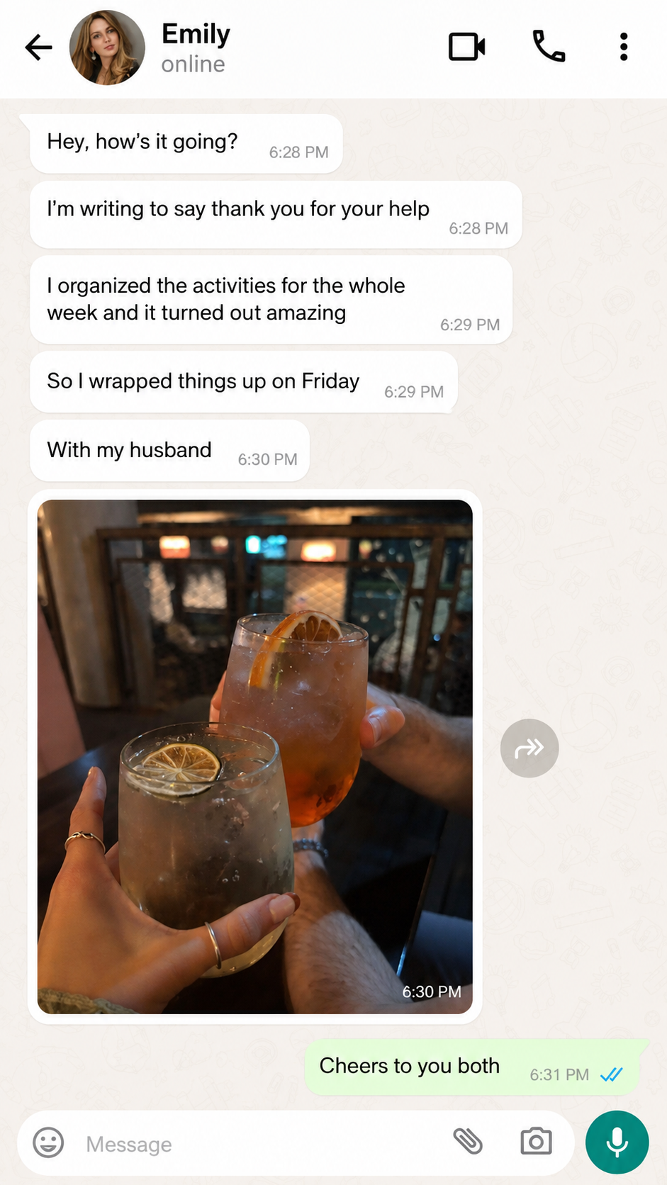 Message from a teacher thanking ClassGenie
